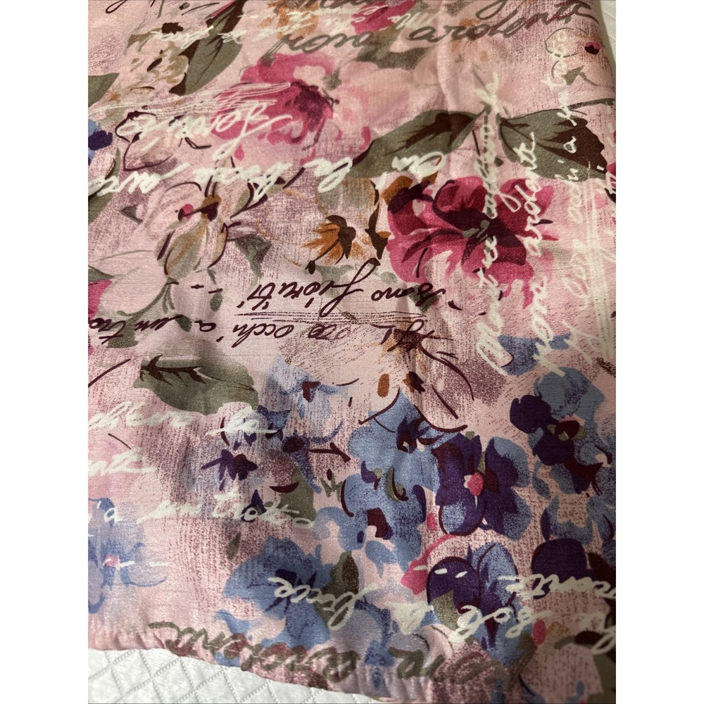 Maggie Sweet Skirt Vintage Pink Floral Pattern Elastic Waist Womens Petite Large - Picture 2 of 15